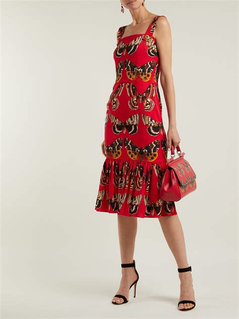 dolce gabbana butterfly dress|Dolce & Gabbana dress on sale.